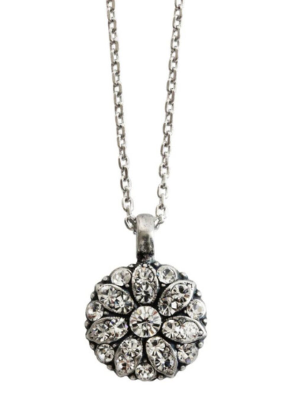 Mariana Guardian Angel Crystal Pendant Necklace "On A Clear Day"